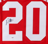 Luc Robitaille Signed Red Wings Jersey (PSA) 668 NHL Goals / 2002 Stanley Cup