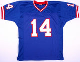 Y.A. Tittle Signed New York Giants Jersey Inscribed "HOF 71" (JSA COA)