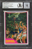 Lakers Magic Johnson Authentic Signed 1981 Topps #W109 Card Auto 10! BAS Slabbed