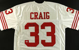 Roger Craig Signed 49ers Jersey (PSA COA) 3x Super Bowl Champ / 4xPro Bowl R.B.