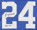 Lenny Moore Signed Baltimore Colts Jersey Inscribed "HOF 75" (JSA COA)