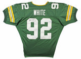 Packers Reggie White Signed 1997 Green Nike Game Issued Jersey w/ Repairs JSA