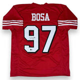 Nick Bosa Autographed SIGNED Jersey - Red - Beckett Authenticated