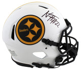 Steelers Najee Harris Signed Lunar Full Size Speed Proline Helmet W/ Case Fan