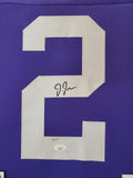 FRAMED LSU TIGERS JUSTIN JEFFERSON AUTOGRAPHED SIGNED JERSEY JSA COA