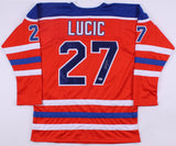 Milan Lucic Signed Edmonton Oilers Jersey (Beckett) 2011 Stanley Cup Champion