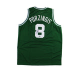 Kristaps Porzingis Signed Boston Custom Green Jersey