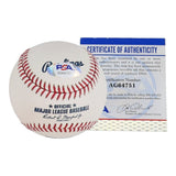 Shane Bieber Signed OML Baseball (PSA COA) Cleveland Indians Pitcher since 2018