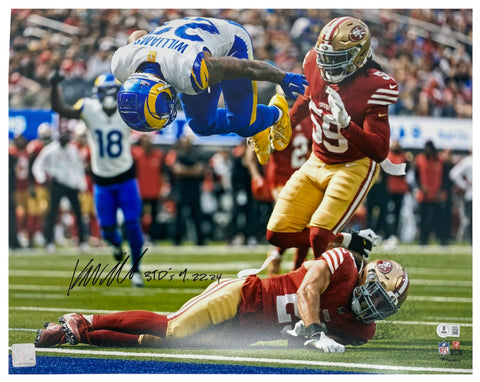 Kyren Williams Autographed "3 TD's 9-22-24" Rams 16" x 20" Photograph Beckett