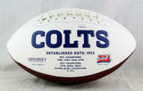 Eric Ebron Signed Indianapolis Colts Logo Football- JSA Witness Authentication