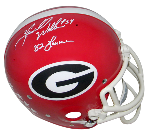 HERSCHEL WALKER AUTOGRAPHED GEORGIA BULLDOGS F/S AUTHENTIC THROWBACK HELMET JSA