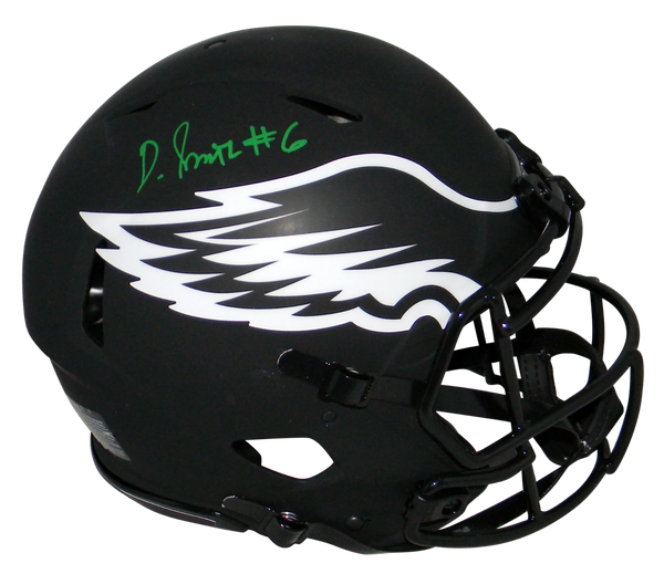 DEVONTA SMITH SIGNED PHILADELPHIA EAGLES ECLIPSE AUTHENTIC SPEED HELMET BECKETT