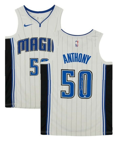 COLE ANTHONY Autographed Orlando Magic White Pinstripe Jersey FANATICS