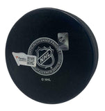 LEON DRAISAITL Autographed "NHL Debut 10-9-14" Edmonton Oilers Puck FANATICS