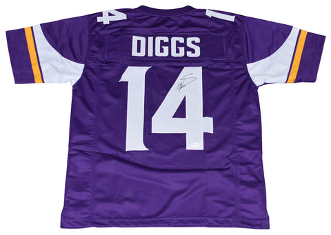 STEFON DIGGS SIGNED AUTOGRAPHED MINNESOTA VIKINGS #14 PURPLE JERSEY COA