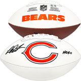 RICHARD DENT AUTOGRAPHED SPEED FOOTBALL BEARS "HOF 11" BECKETT WITNESS 230269