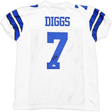 DALLAS COWBOYS TREVON DIGGS AUTOGRAPHED WHITE JERSEY PSA/DNA STOCK #233667