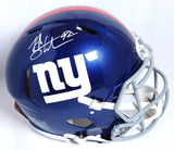 Michael Strahan Autographed Giants F/S Speed Authentic Helmet-Beckett W Holo