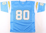 Kellen Winslow Signed Chargers Jersey Inscribed "HOF 95" (Beckett) 5xPro Bowl TE