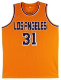 Kurt Rambis Signed Los Angeles Lakes Jersey (Beckett) 4xNBA Champ 82, 85, 87, 88