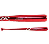 Chipper Jones Signed Atlanta Braves Rawlings Red Chrome MLB Bat