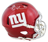 Giants Michael Strahan Authentic Signed Flash Full Size Speed Rep Helmet BAS Wit