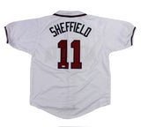 Gary Sheffield Signed Atlanta Custom White Jersey