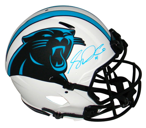 SAM DARNOLD SIGNED CAROLINA PANTHERS LUNAR AUTHENTIC SPEED HELMET BECKETT