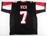 Michael Vick Signed Atlanta Falcons Black Jersey (Beckett COA) 4xPro Bowl Q.B.