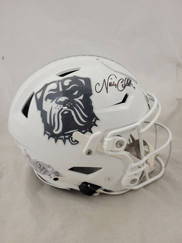 NICK CHUBB SIGNED CLEVELAND BROWNS STS 3 SPEEDFLEX AUTHENTIC HELMET BAS QR