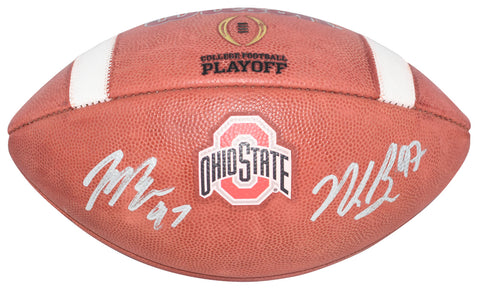 JOEY & NICK BOSA SIGNED OHIO STATE BUCKEYES WILSON NCAA PLAYOFF FOOTBALL JSA