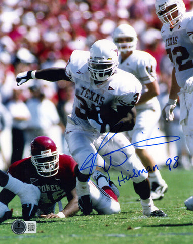 Ricky Williams Signed Texas Longhorns 8x10 Photo Heisman Beckett 47265