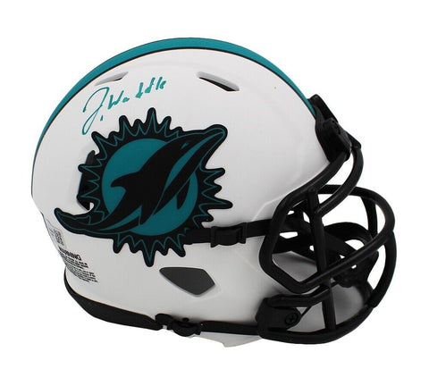 Jaylen Waddle Signed Miami Dolphins Speed Lunar NFL Mini Helmet