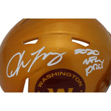 Chase Young Autographed Washington Commanders Mini Helmet ROY FAN 46708