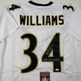 Autographed/Signed Ricky Williams Smoke Weed Insc New Orleans Jersey JSA COA