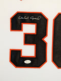 FRAMED SAN FRANCISCO GIANTS ORLANDO CEPEDA AUTOGRAPHED SIGNED JERSEY JSA COA