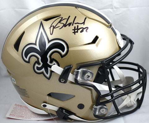 Rashid Shaheed Signed New Orleans Saints F/S Speed Flex Helmet - Beckett W Holo