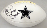 EZEKIEL ELLIOTT AUTOGRAPHED DALLAS COWBOYS WHITE LOGO FOOTBALL BECKETT 143243