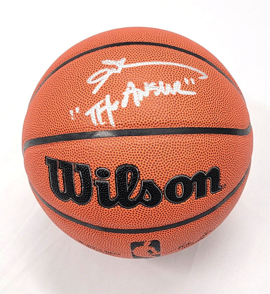 Allen Iverson Signed Philadelphia 76ers Wilson NBA Basketball W/The Answer BAS