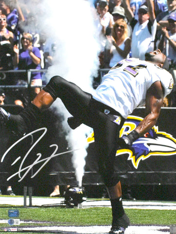 Ray Lewis Autographed Ravens 16x20 Celebration HM Photo-Beckett W Hologram