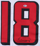 Calvin Ridley Signed Falcons Jersey (Beckett COA) Atlanta 1st Rd Pick 2018 Draft