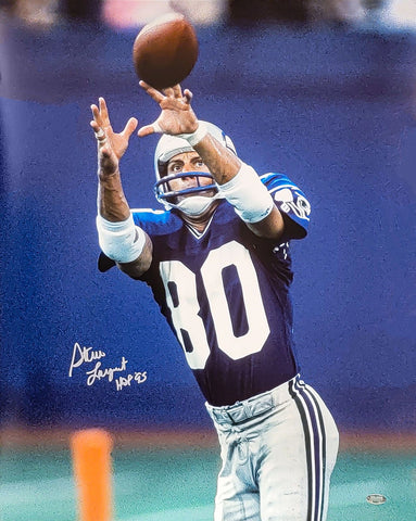 STEVE LARGENT AUTOGRAPHED 16X20 PHOTO SEATTLE SEAHAWKS "HOF 95" MCS HOLO 211090