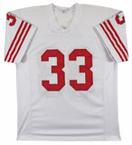 Roger Craig Authentic Signed White Pro Style Jersey Autographed BAS Witnessed