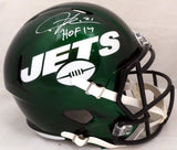 LADAINIAN TOMLINSON AUTOGRAPHED JETS FULL SIZE HELMET "HOF 17" BECKETT 185783