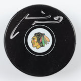 Marian Hossa Signed Chicago Blackhawk Logo Hockey Puck (Schwartz) 3xCup Champion