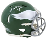 Eagles Randall Cunningham Signed 74-95 TB Speed Mini Helmet W/ Case BAS Wit