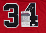 Charles Oakley Chicago Bulls Signed Jersey (JSA COA) 1994 NBA All-Star Forward