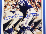 Johnny Unitas Autographed Framed 8x10 Photo Baltimore Colts Beckett BAS #BN16051