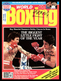 Arguello, Mancini & Bobby Chacon Autographed World Boxing Magazine Beckett