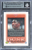 Hawks Dominique Wilkins Signed 2000 UD Century Legends #52 HD Card BAS Slabbed